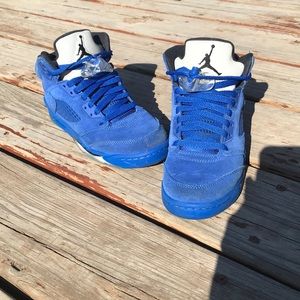 Jordan blue suede retro 5s